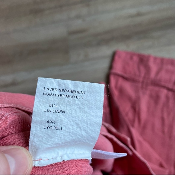 Vintage Tencel pants Linen Lyocell blend crop pant capris - Picture 11 of 14